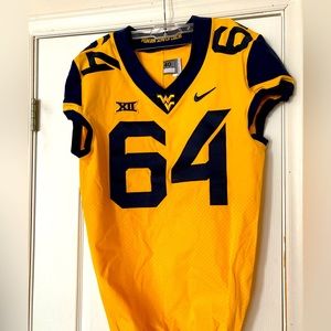 West Virginia University WVU Nike authentic football jersey.